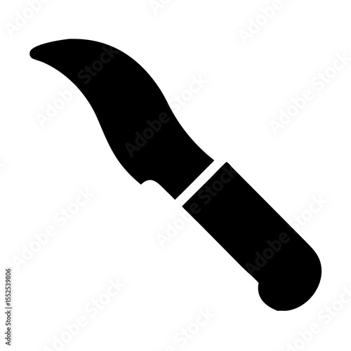 Sharp Blade Ideal for Precise Cutting of Leather Patterns on Wood