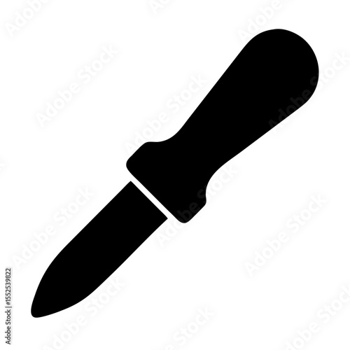 Pointed Awl With Wooden Handle Used for Crafting and Hole Punching Tasks