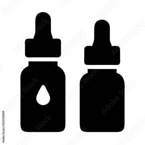 Small Amber Glass Bottles With Dropper Caps for Essential Oils or Tinctures