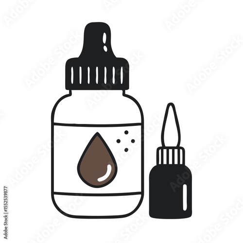 Compact Leather Dye Bottle With Applicator Cap for Easy Use