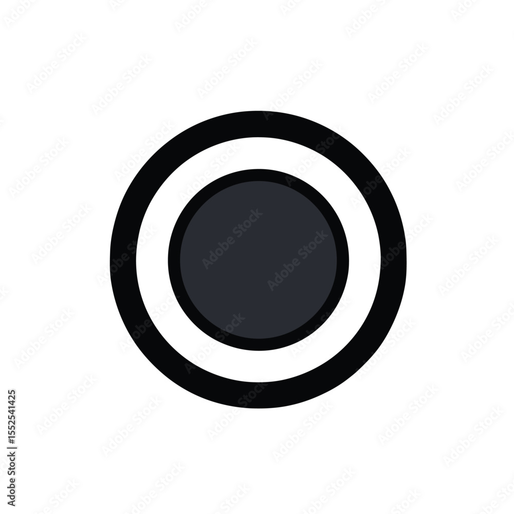 Concentric Circles with Black and White Rings on Transparent Background Concentric Circles with Black and White Rings on Transparent Background