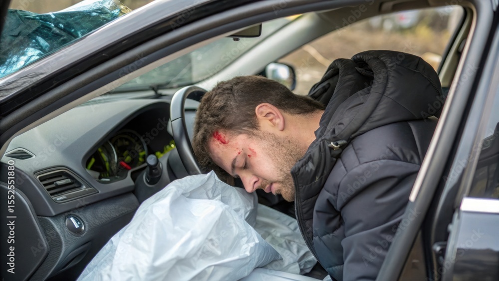 Young Man Injured in Car Accident Young Man Injured in Car Accident