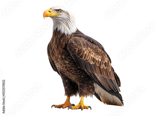 a bald eagle isolated on transparent background png