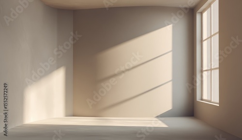 Wallpaper Mural Empty room, sunlit corner Torontodigital.ca