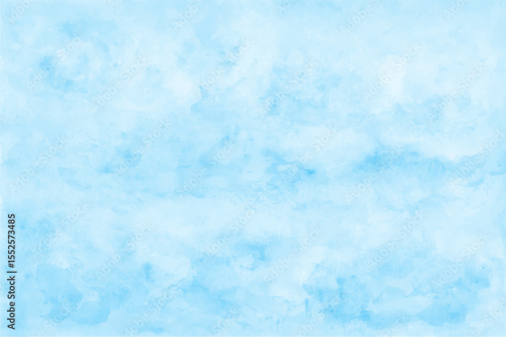 Obraz premium Blue watercolor abstract background, form, design element. Colorful hand painted texture, wash. Abstract clouds, sea, water texture. 