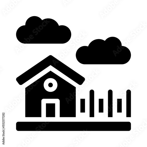 village glyph icon