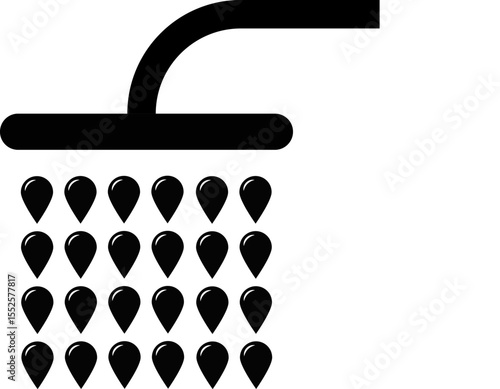 shower icons. bath tub icon. Bathroom hygiene symbol.  contain bathroom. washroom sign.  freestanding bathtub. Bathing sign