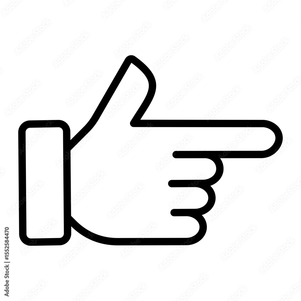 Obraz premium Pointing Icon