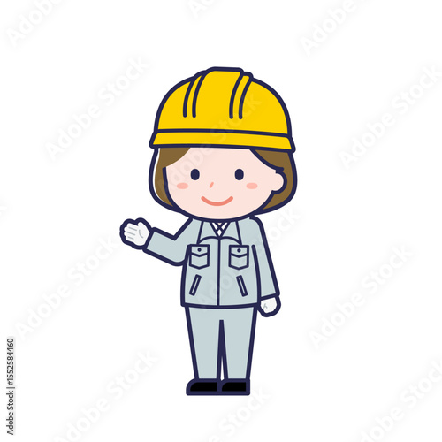 工事作業員／ななめ／女性 15