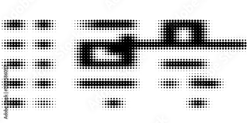 grunge Halftone white and black dots pattern and black gradient grunge texture background. Dotted line comic sport style vector illustration. modern