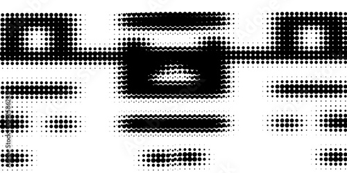 grunge Halftone white and black dots pattern and black gradient grunge texture background. Dotted line comic sport style vector illustration. modern