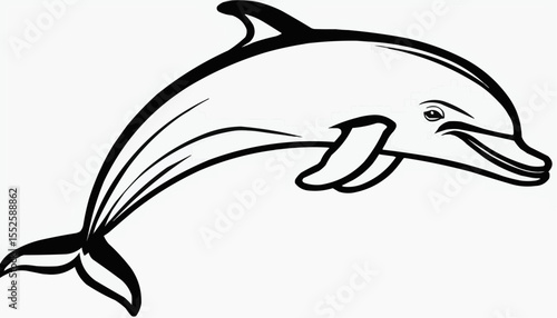 Dolphin gracefully leaps through waves on a bright sunny day in clear blue waters, showcasing its playful spirit and agility