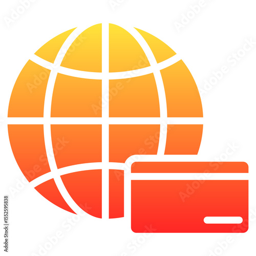 payment gateways glyph gradient icon