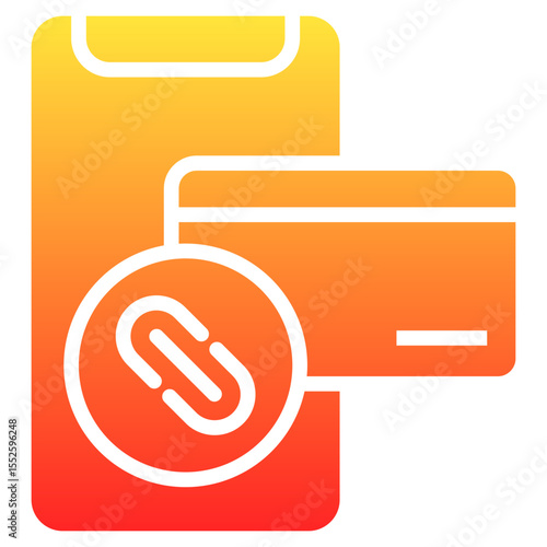 payment request links glyph gradient icon