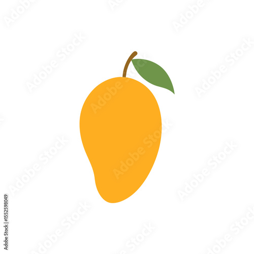 Mango slice
 white background