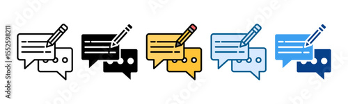 Feedback Icon Set Multiple Style Collection