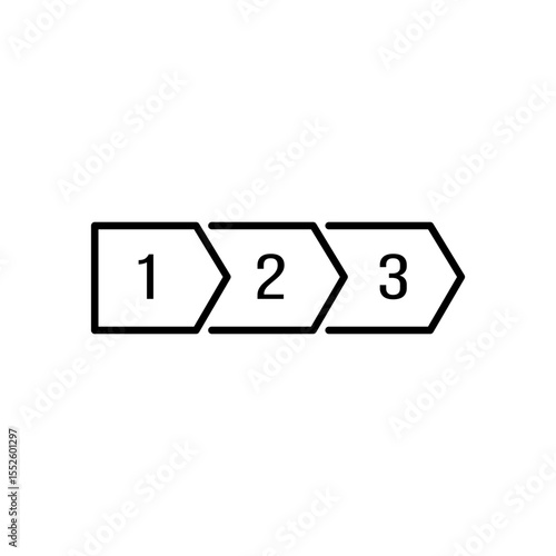 Serial numbe outline icon