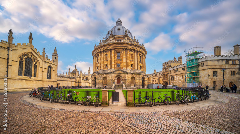 Obraz premium Old town of Oxford city, cityscape of England