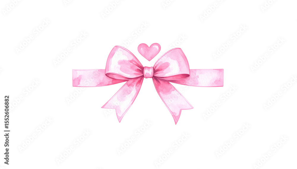 Pink gift box with ribbon and bow, isolated on white background Pink gift box with ribbon and bow, isolated on white background
