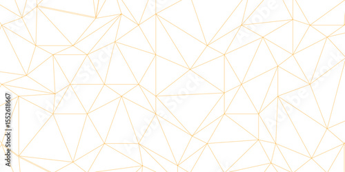 Abstract of simple golden line triangle pattern geometric background. Seamless geometric polygonal repeatable pattern swatch background, Trendy design vector background for web backdrop orpaper print.