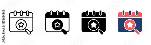 Event Analytics icon sheet multiple style collection