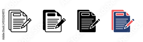 Script icon sheet multiple style collection