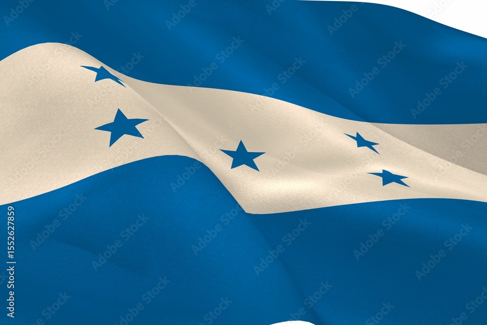Fototapeta premium Digitally generated honduran national flag