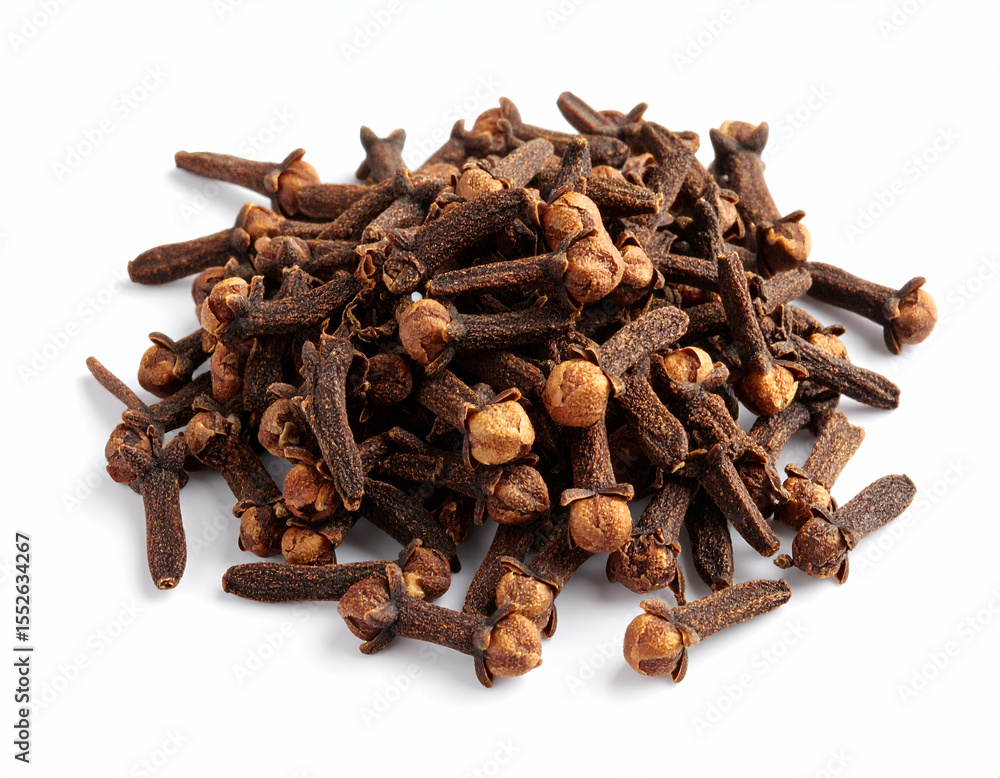 Dried Cloves Aromatic Spice, Detailed Macro Photography Dried Cloves Aromatic Spice, Detailed Macro Photography