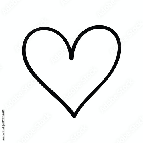 Simple Heart Outline Icon