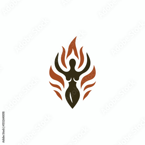 Fire goddess logo