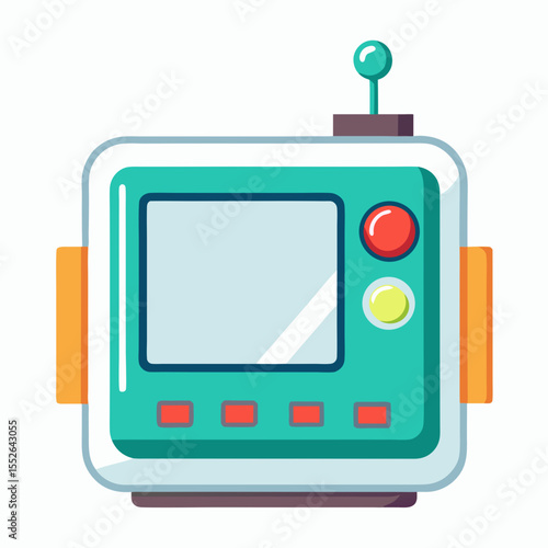 vector illustration of a retro radio