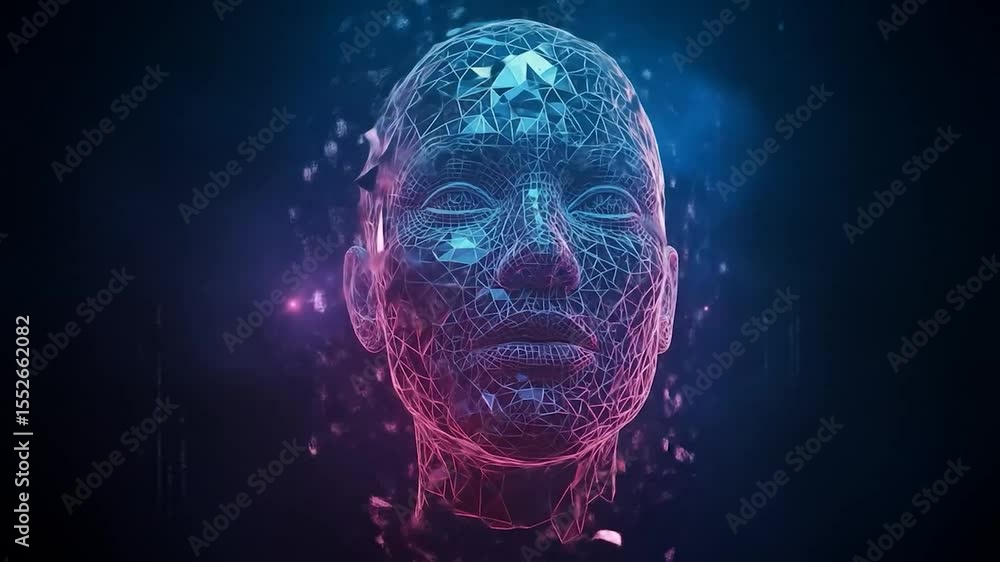 Digital Face Transformation: Abstract Polygonal Head Animation Digital Face Transformation: Abstract Polygonal Head Animation
