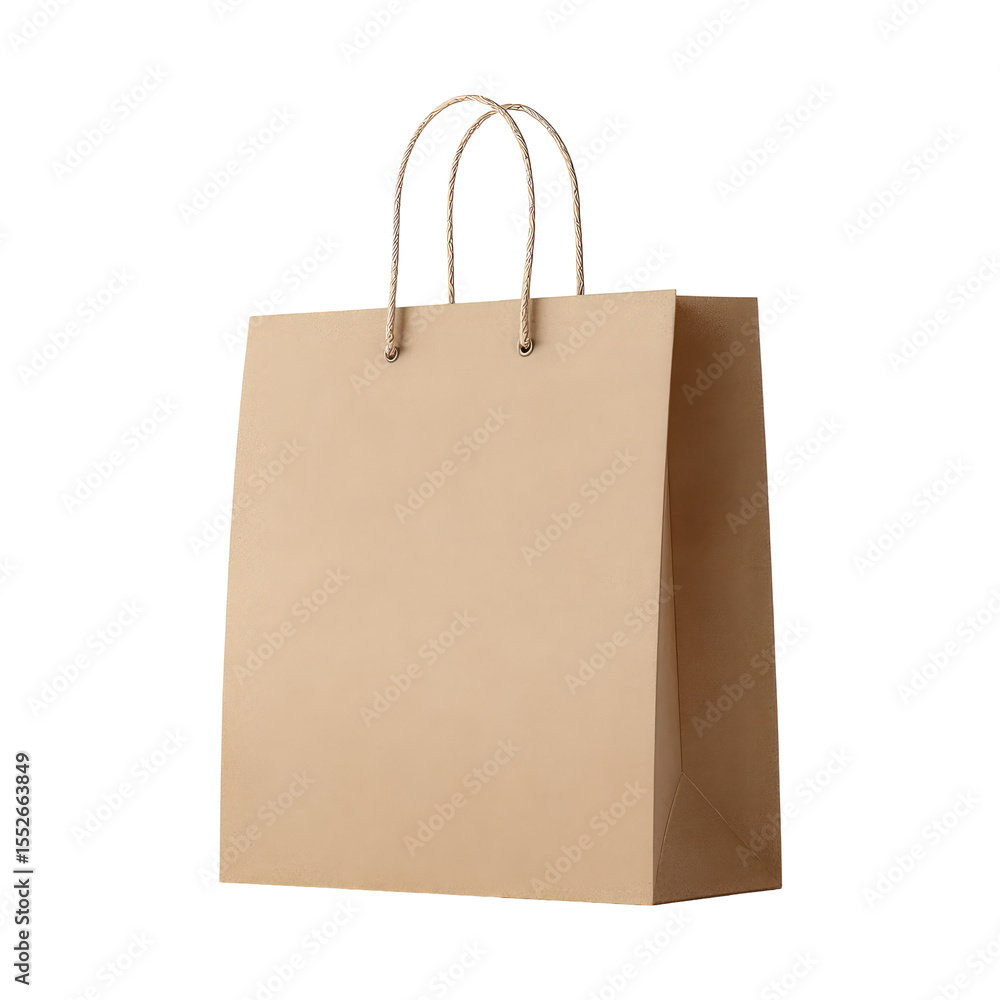 Beige Paper Shopping Bag Mockup on Transparent Background
Beige Paper Shopping Bag Mockup on Transparent Background