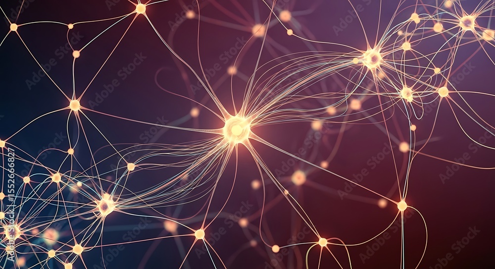 Obraz premium Neuron Network Connection