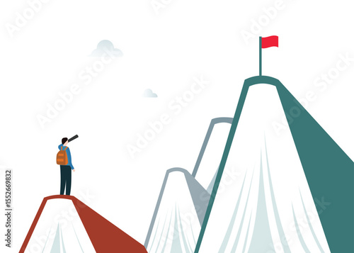 Further study, Advance to education. Bright future. stock illustration