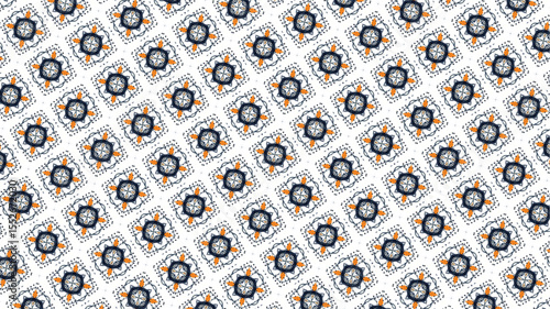 Modern floral authentic Seamless Pattern for home textile and fashion.