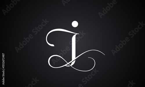 Letter j logo with infinity combination. Modern trendy initial luxury j letter logo design. Royal premium letter j logo design vector template.