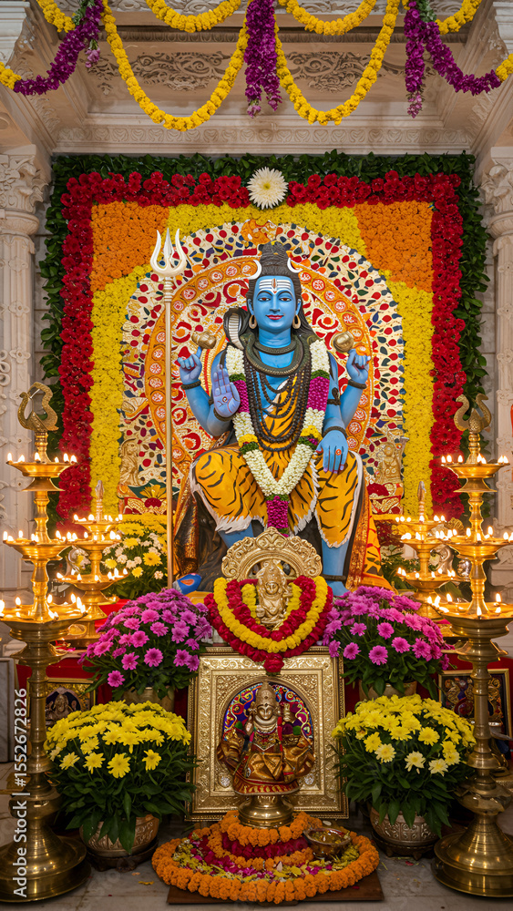 Obraz premium Ai Hindu God Images | Hindu God | Ram | Krishna | Ganesh | Shiv | Hanuman | Sita