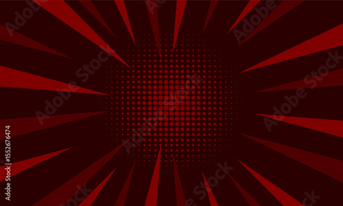 Comic abstract red background vintage style