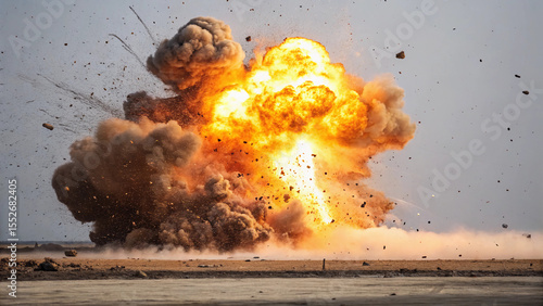 Explosion bomb blast fire destruction war danger danger zone atomic bomb nuclear explosion explosion effect