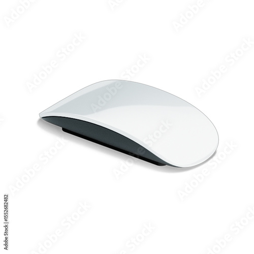 A sleek, modern wireless mouse designed for computer navigation and ergonomic use.
