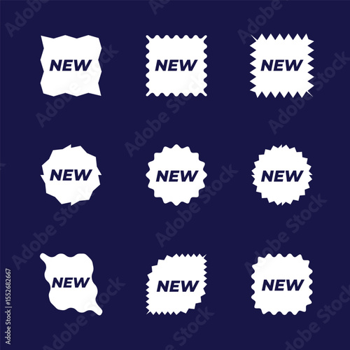 Set of white star flashes. Price stickers, sales stickers, price tags, starburst, quality signs, retro stars, sales or discount stickers, sunburst