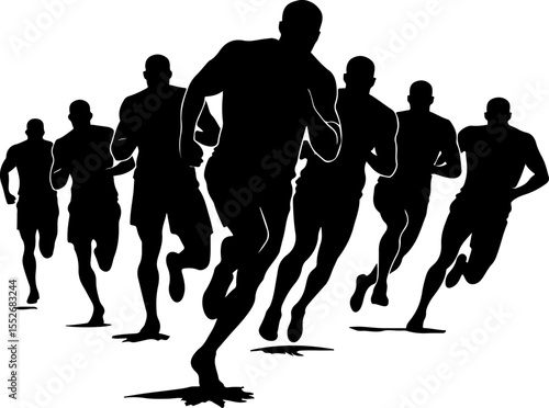 American Football Player Silhouettes vector bundle