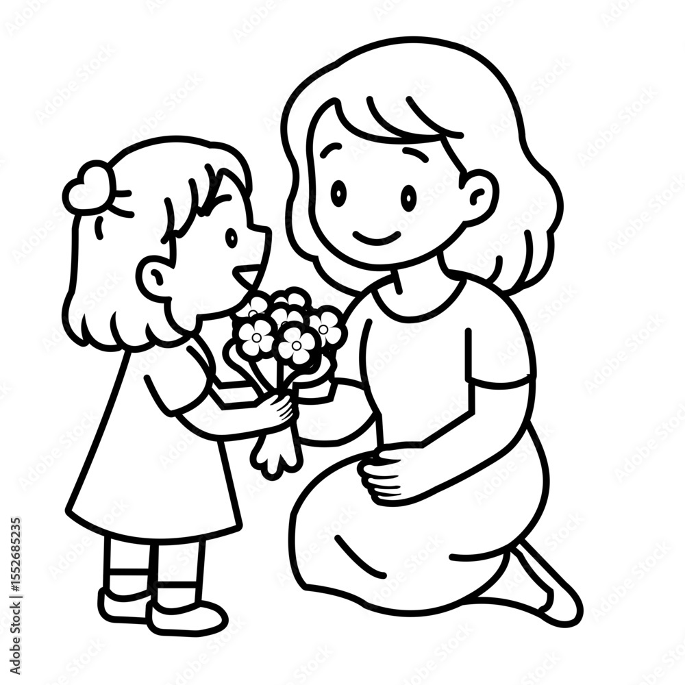 Illustration Of Mother's Day Illustration Of Mother's Day