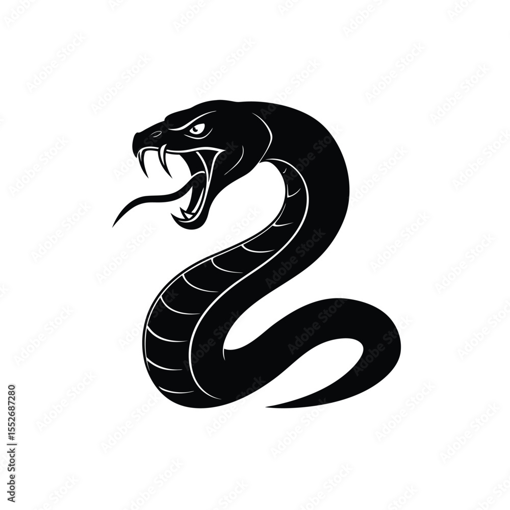 Fototapeta premium vector illustration of a snake