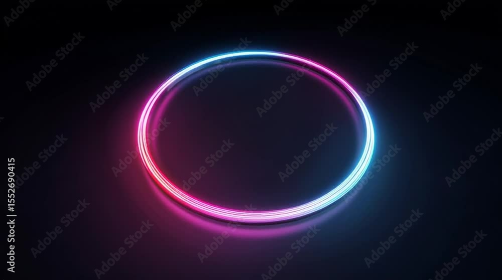 Elegant motion background of a glowing neon ring, with a pink and blue gradient, pulsing in a soft breathing rhythm on a reflective glass surface.
Elegant motion background of a glowing neon ring, with a pink and blue gradient, pulsing in a soft breathing rhythm on a reflective glass surface.
