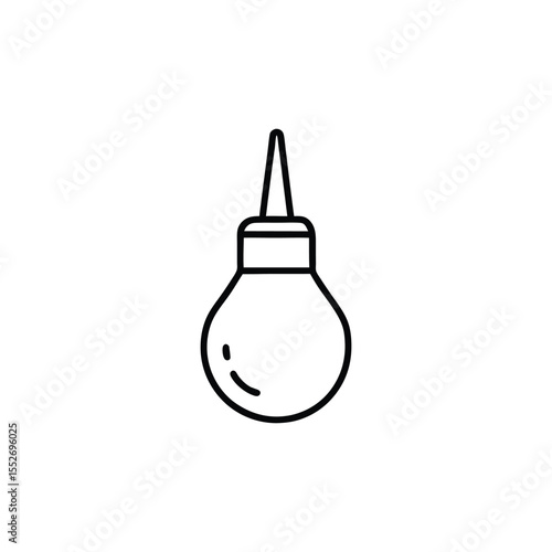 Medical Enema Illustration A Simple and Clean Design for Health and Wellness Visual Communication Material