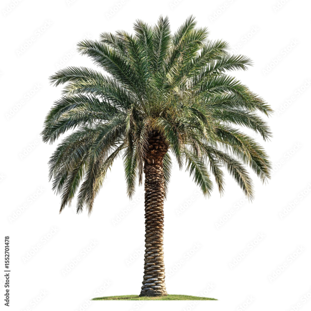 Obraz premium A single palm tree stands tall against a vibrant abstract background of colorful lines