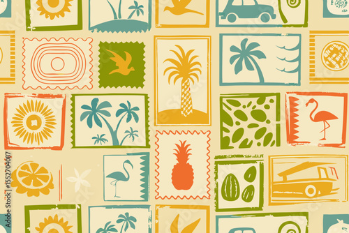 summer seamless pattern