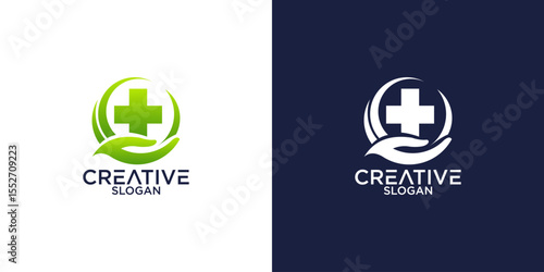 medical logo design vector